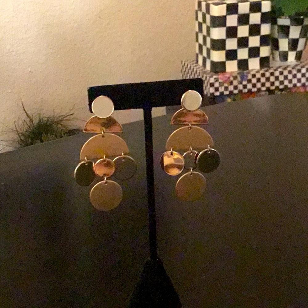 Gold Plated earrings Satin & High Polished 🌼🌸💕